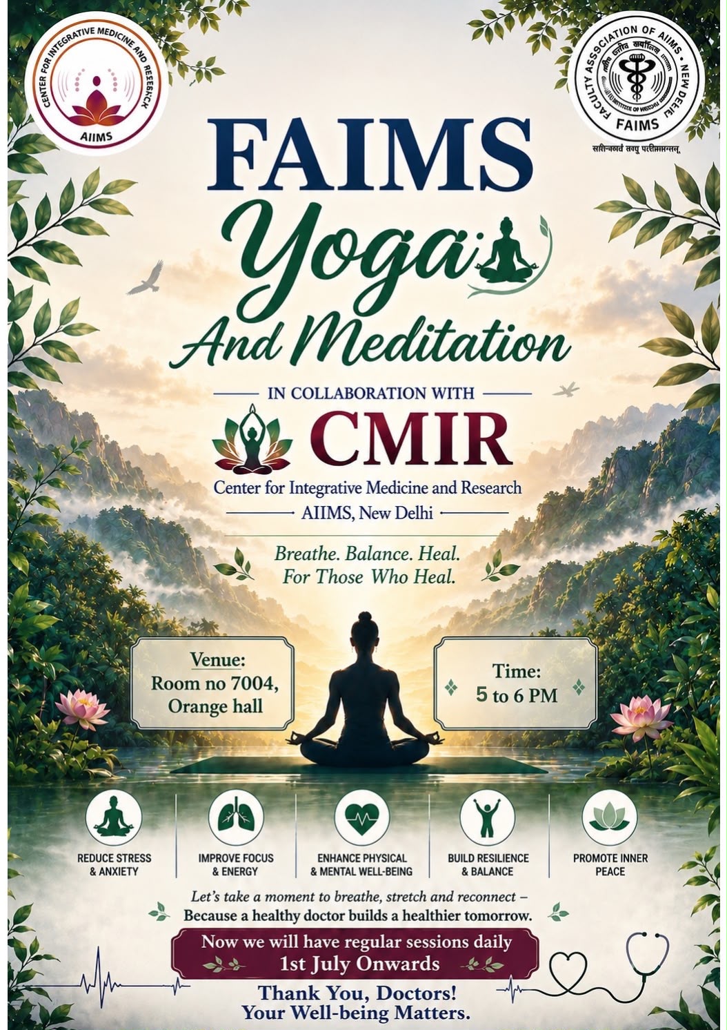 FAIMS Yoga – Breathe, Balance & Heal